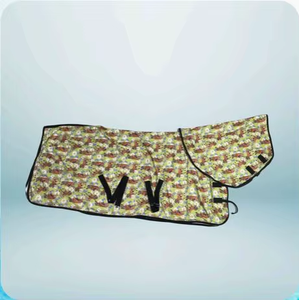 Manta de Lana de Lujo Antipilling para Caballos, Manta de Exterior Estampada con Cubrecuello, Protección Cálida para Invierno para Caballos y Uso en Establos - Product Image 2
