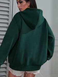 Custom Women's Seamless Hoodie <b>Workout</b> <b>Jacket</b> Lightweight Yoga Zip Up Sweatshirt Thumb Hole - Product Image 3