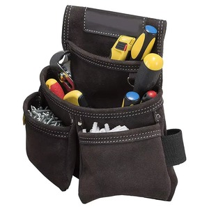 Genuine Leather <b>Tool</b> <b>Belt</b> Bag Professional Pocket Carpenters <b>Tool</b> <b>Pouch</b> Framers Combo Bag <b>Tool</b> <b>Belt</b> Kit - Product Image 4