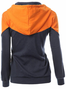 Sudadera con capucha extragrande personalizada para mujer, con cremallera, de algodón polar, para invierno, teñida, gris, con bolsillo canguro, estilo casual urbano, OEM, al por mayor - Product Image 4
