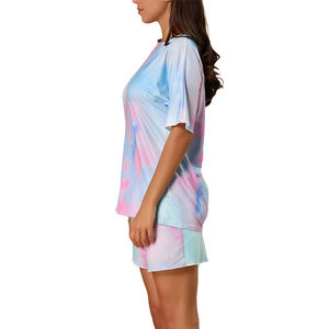 Ensemble deux pièces en coton pour femmes, vêtements d'été, survêtements de sport pour femmes, tenue d'été, t-shirt et short - Product Image 4