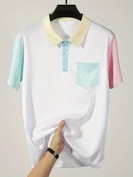 Polo pour homme, Micah Corporation Apparel, T-shirt à bordures contrastées, Polo piqué en gros, Vêtements de golf coupe ajustée - Product Image 2