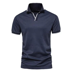 Camisetas de Golf Bordadas con Logotipo, 240 Gramos, Algodón y Seda, Alta Calidad, Personalizadas para Polos, Fabricación en Tela Jersey Lisa - Product Image 2