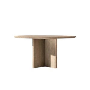 Contemporary Outdoor Dining <b>Table</b> Solid Teak with Dark Grey Finish <b>Round</b> Slatted Surface Garden <b>Patio</b> Resort Dining Area - Product Image 3