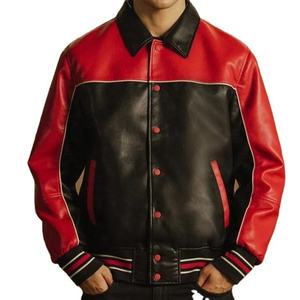 New High Quality Leather <b>Jacket</b> Custom Color Custom Brand Winter Front Logo Breathable Windproof Quick Dry Outdoor - Product Image 1
