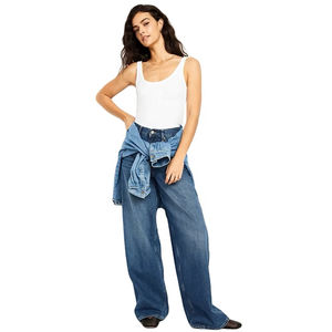 Débardeur blanc pour femme de qualité supérieure, coupe ajustée, en coton et élasthanne, idéal pour le quotidien et le sport, vente en gros OEM - Product Image 4