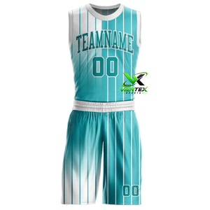 Conjunto de Uniforme de Baloncesto Vantex Sports VS-BU-293 Rojo y Blanco, Transpirable, Ecológico, Sin Mangas, con Pantalones Cortos, para Equipos - Product Image 1