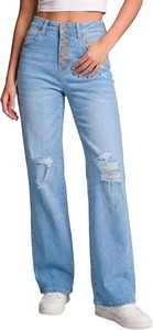 Jeans Bootcut Premium pour Femme - Coton Durable Style Vintage Sexy Longueur Genou Taille Moyenne Usage Quotidien - Product Image 3