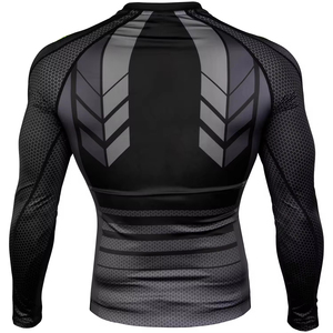Créez votre propre rashguard et votre propre rashguard personnalisé, rashguard MMA, rashguard BJJ à manches longues pour hommes, à prix de gros. - Product Image 2