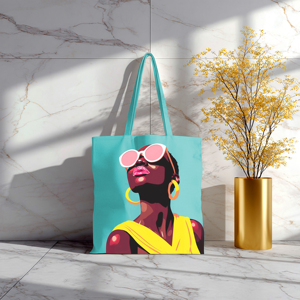 Wholesale Price Attractive Pattern Cotton Bag Elegant Design Recycled Cotton, <b>Canvas</b> Printed Tote Bag. - Product Image 6