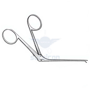 Pinzas microquirúrgicas de oído, acabado negro, 80 mm de longitud de vástago, 0.9 mm de longitud de copa, 1.0 mm de ancho de copa, instrumento médico quirúrgico de precisión - Product Image 2