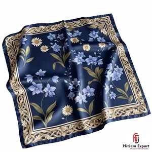 Custom Printed Square <b>Scarf</b> Women Lightweight Soft Fabric Fashion Head <b>Scarf</b> OEM ODM Manufacturer Taiwan Custom Fabric Products - Product Image 2