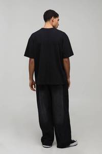 Camiseta de Hombre con Efecto Deslavado, 100% Algodón, Estilo Vintage, Oversize, Casual, Streetwear, con Logotipo Personalizado, Transpirable, de Alta Calidad, OEM - Product Image 2
