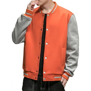 Custom Blank <b>Men</b> Varsity <b>Jacket</b> High Quality Unbranded <b>Baseball</b> Coat Wholesale - Product Image 1
