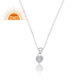 Collar con colgante de piedras preciosas aguamarina Natural de plata esterlina, diseño personalizado, fabricante de joyería - Product Image 3