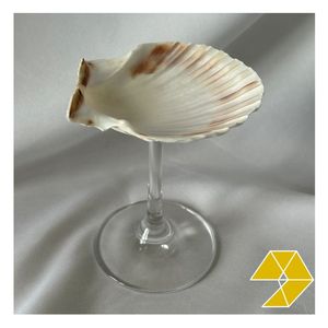 Verre à vin réutilisable en forme de coquillage, coupe à martini, verre à cocktail, verrerie à pied, design cœur, cadeau pour mariage à la plage, anniversaire, fête - Product Image 1