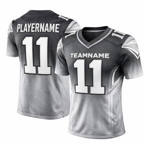 Nouveau modèle 2026 Maillot de football américain personnalisable Impression en gros Respirant 100% Polyester Maille Kits d'équipe d'été Service OEM - Product Image 1