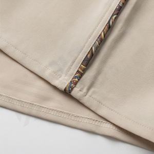 ชุดกิโมโนแบบ OEM ปี 2025 เสื้อคลุมอาบายะ ผ้าโพลีเอสเตอร์เนื้อนุ่ม ยืดหยุ่นสูง หนาขึ้น สำหรับผู้หญิงมุสลิม คอวี แขนยาว เหมาะสำหรับงานปาร์ตี้ รอมฎอน งานแต่งงาน - Product Image 6