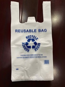 Bolsas de PP No Tejidas Reciclables, Reutilizables y Reductoras de Desperdicio, Impresas con Serigrafía, Termoselladas, para Compras, Ecológicas, Blancas, Rojas, Azules y Verdes - Product Image 4