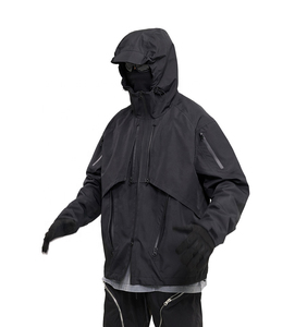 <b>mens</b> techwear <b>jacket</b> with adjustable cuffs and hood for improved fit and comfort <b>men</b> techwear <b>jacket</b> with durable stitching - Product Image 1