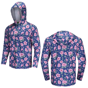 Camiseta Deportiva Unisex de Manga Larga para Pesca al Aire Libre, Protección UV UPF 50, Impresión por Transferencia de Calor, Absorción de Humedad Frontal, 100% Sólido - Product Image 5