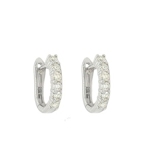 El último Aro, el precio más barato, aros de diamantes de moissanita con tachuelas de seis piedras, pendientes de boda, aros de regalo de aniversario para mujer - Product Image 1