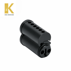 Cilindro de Cerradura de Puerta de Latón con Múltiples Opciones de Ranura para Llave, Negro Mate, 6 Pines, Ranura Tipo E SFIC para Seguridad en Edificios Comerciales - Product Image 3