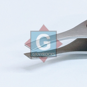 แหนบคิ้วสแตนเลสทรงเฉียง คุณภาพสูง สำหรับถอนขนคิ้ว สีเทา - Product Image 4