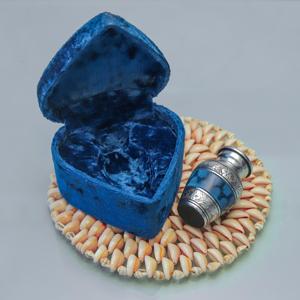 Personalized Pet Cremation Urn <b>Hand</b> Engraved <b>Mini</b> Memorial Urn Velvet Case Beautiful Peaceful Dark Blue <b>Hand</b> Engraved - Product Image 6