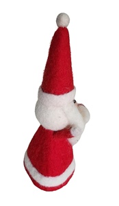 Élégant ensemble d'accessoires de protection pour œufs en feutre, fait main, multicolore, motif Père Noël, écologique et durable - Product Image 4