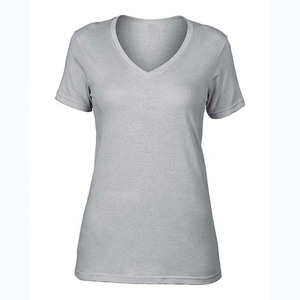 Men's <b>V</b>-Neck Short Sleeve Solid Color T-Shirt 100% Cotton Regular <b>Fit</b> Casual Jersey Knitted Plain Dyed Blank Design - Product Image 5
