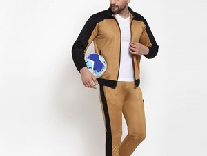 Wholesale Low Price Breathable Lightweight Quarter <b>Zip</b> Hooded Printed Solid Casual Men's Sweatshirts Sweatpants Sets OEM Design - Product Image 4