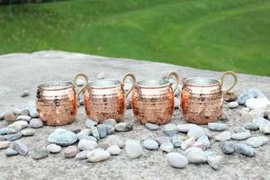 Metal hecho principalmente de cobre, a menudo con un acabado martillado para un atractivo estético, taza de cobre. - Product Image 2