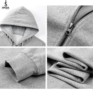 Cárdigan de Diseño con Cremallera, Bordado, Color Sólido, Unisex, Transpirable, 100% Poliéster, Casual y de Lujo, Venta al Por Mayor - Product Image 6