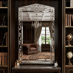 Espejo de Pared Barroco Veneciano Antiguo de Lujo |   Espejo Decorativo de Vidrio para Sala de Estar, Pasillo y Diseño Interior Clásico - Product Image 5