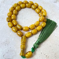 Perles rondes en résine Tasbeeh FAIZA CRAFT, perles de prière islamiques faites à la main, écologiques, prix de gros, qualité supérieure