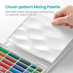 SIMBALION Watercolor <b>Paint</b> Cakes 36 Colors Transparent Pigment <b>Set</b> for Paper Art WCK-36BP - Product Image 2