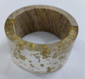 Anneau de serviette en résine époxy et bois, décoration de mariage, pour la maison et la cuisine, qualité excellente. - Product Image 2