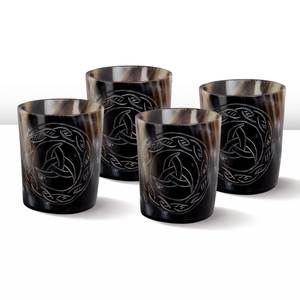 Vaso de chupito exótico de cuerno de búfalo, recipiente para beber hecho a mano, artículos de bar rústicos, producto artesanal único para servir bebidas - Product Image 5