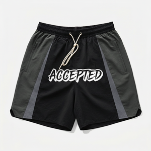 Solid Men's Board Shorts Woven Quick Dry Breathable Drawstring Mid Waist Casual Eco-Friendly <b>Waterproof</b> Polyester/Nylon - Product Image 1