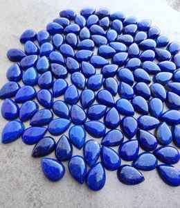 Cabochons en lapis-lazuli naturel en forme de goutte, pierres précieuses calibrées en forme de poire pour la fabrication de bijoux, cristal de guérison - Product Image 5
