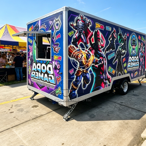 ACB Fully Equipped Steel Mobile Restaurant Catering Food Truck Street Food Trailer with Popcorn Concession - Product Image 2