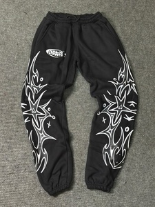 Custom Men Hoodie Tracksuit Set 100% Cotton Flannel Pullover Jogger <b>Pants</b> <b>Y2K</b> Streetwear - Product Image 5