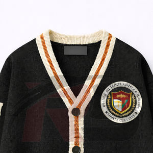 Suéter Cárdigan Universitario Personalizado HBCU |   Suéter sin mangas con botones frontales |   Ropa de Calle Ecológica 100% Algodón - Product Image 2