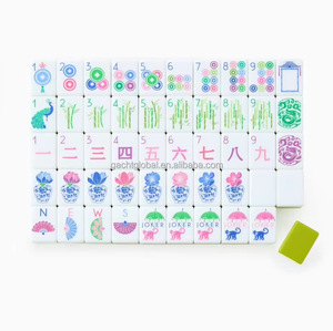 In Stock Luxury apple green 160 Acrylic American Mahjong Tiles Travel mahjong <b>Set</b> with free mahjong bag - Product Image 5