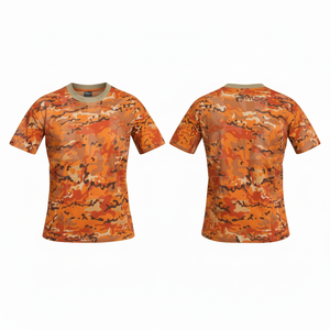 Factory Direct Whole Sale Short Sleeve T Shirt Breathable Crew Neck Casual <b>Camo</b> Lightweight Quick Dry Sportswear Summer <b>Top</b> - Product Image 6