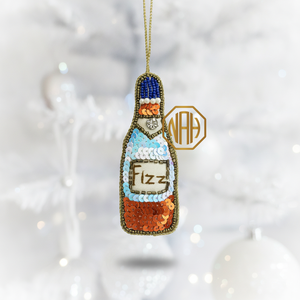 Beaded Bottle Shape Hanging Ornament Handmade <b>Christmas</b> <b>Tree</b> Decoration Fizz Design Festival Charm - Product Image 1