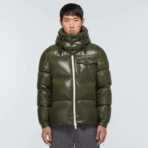 Chaqueta Acolchada de Plumón Personalizada de Alta Calidad para Hombre, Chaqueta de Burbujas Transpirable con Forro de Piel de Oveja, Chaqueta Sublimada - Product Image 2