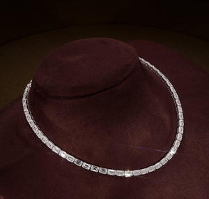 Collar de Diamantes Creados en Laboratorio de Alta Calidad, Cadena de Plata, Collar con Colgante de Lujo, Joyería Fina para Mujer - Product Image 2