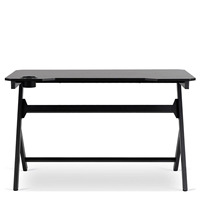 Bureau de jeu personnalisable pour la maison, 120 cm de large, noir, table d'ordinateur pour jeux et esports, structure stable, pour salle de jeu à domicile